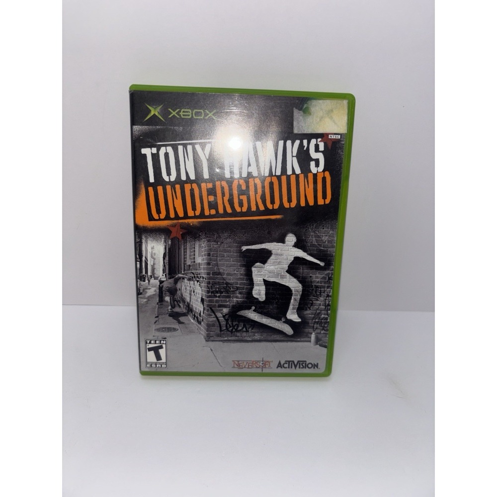Tony Hawk's Underground 1 Black Label Microsoft Xbox MINT cond disc COMPLETE-!